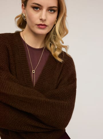 Motivi Cardigan in Dunkelbraun