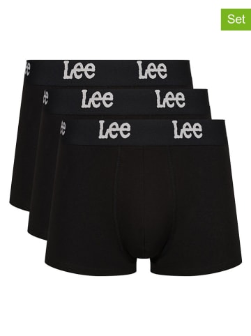 LEE Underwear Bokserki (3 pary) "Gannon" w kolorze czarnym