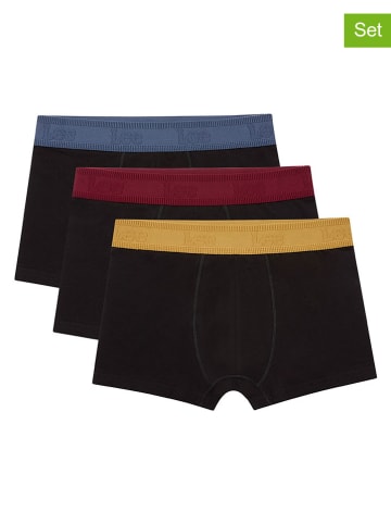 LEE Underwear 3er-Set: Boxershorts "Natick" in Schwarz