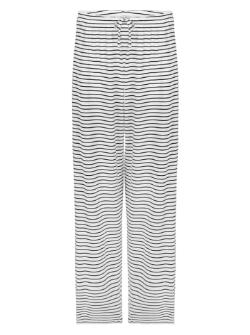 Pyjama-Hose in Weiß/ Schwarz