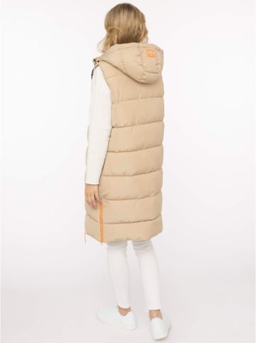 Zwillingsherz Steppweste in Beige