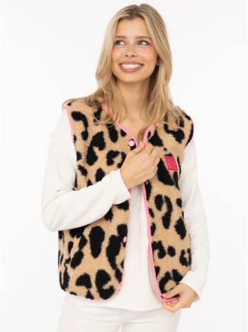 Zwillingsherz Teddyweste in Beige