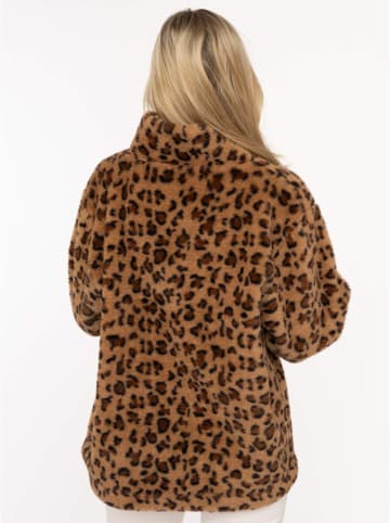 Zwillingsherz Fleece trui lichtbruin