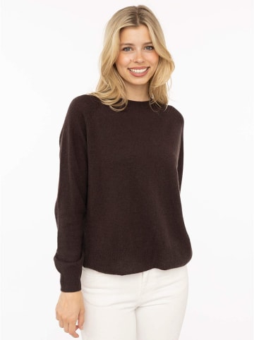 Zwillingsherz Pullover "Blogger" in Braun
