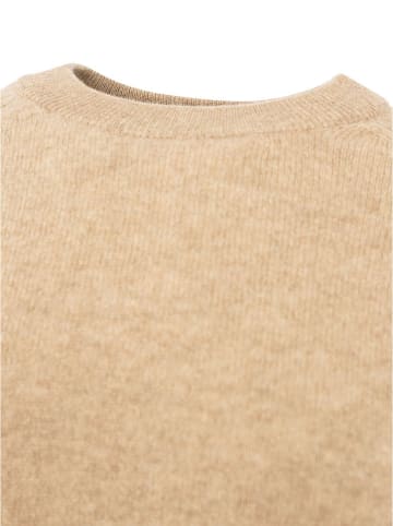 Zwillingsherz Gebreid shirt "Boxy" beige