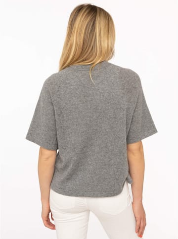 Zwillingsherz Strickshirt "Boxy" in Grau