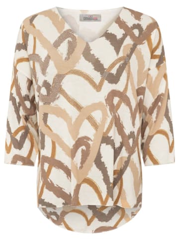 Zwillingsherz Longsleeve "Herzen" crème/beige