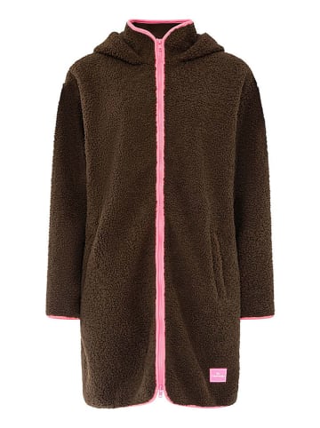 Zwillingsherz Fleecejacke in Braun