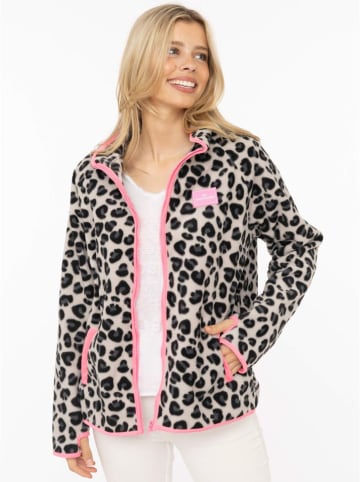 Zwillingsherz Fleecejacke in Creme
