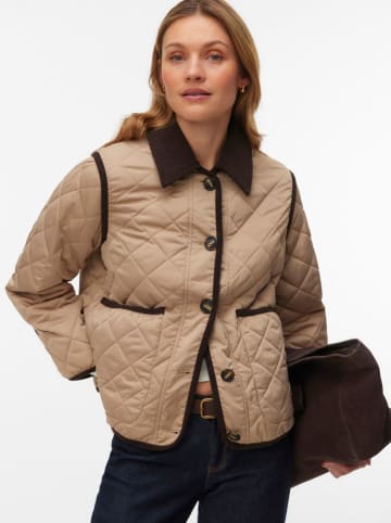 Vero Moda Steppjacke in Hellbraun