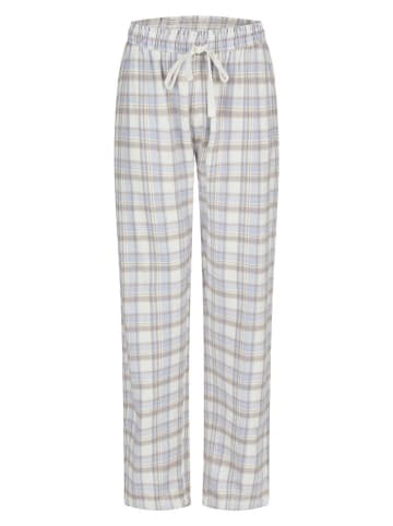 by Louise Pyjama-Hose in Weiß/ Hellblau