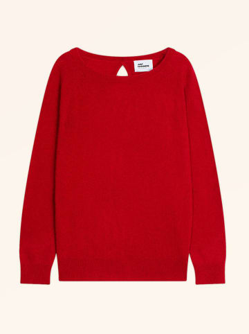 Just Cashmere Kasjmieren trui "Abigail" rood