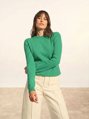 Just Cashmere Kasjmieren trui "Avana" groen