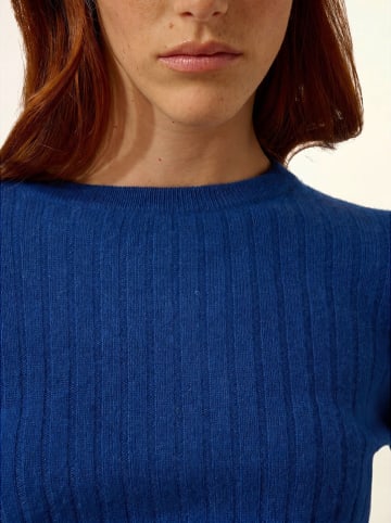 Just Cashmere Kaszmirowy sweter "Avana" w kolorze niebieskim