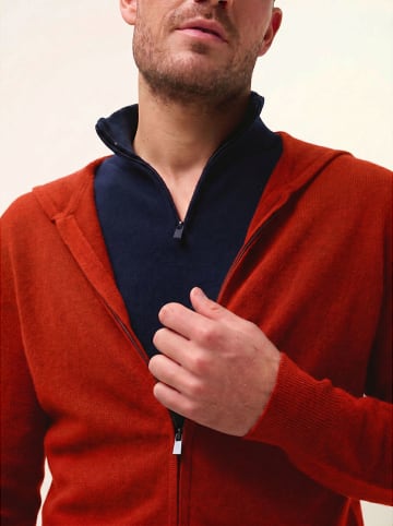 Just Cashmere Kaschmir-Cardigan "Elliot" in Rot