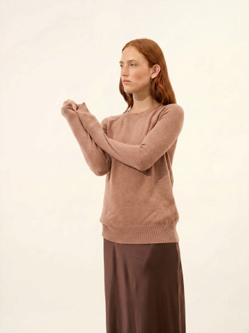Kaschmir-Pullover "Helen" in Hellbraun