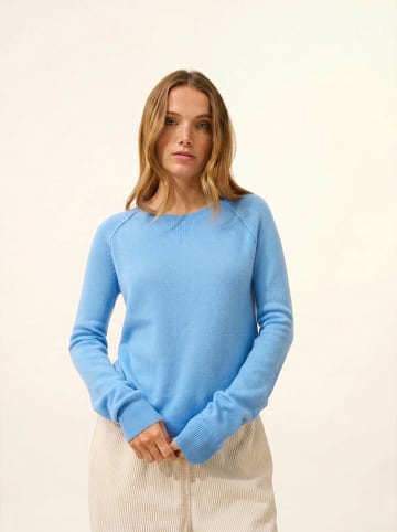 Just Cashmere Kaschmir-Pullover "Helen" in Hellblau