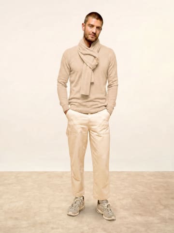Just Cashmere Kaszmirowy sweter "Noe" w kolorze beżowym