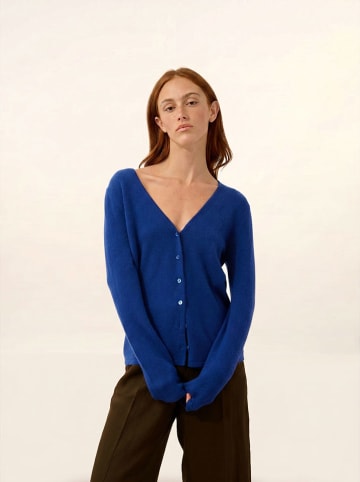 Kasjmieren vest "Norma" blauw
