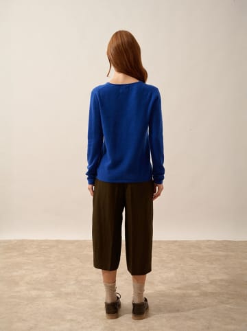 Kasjmieren vest "Norma" blauw