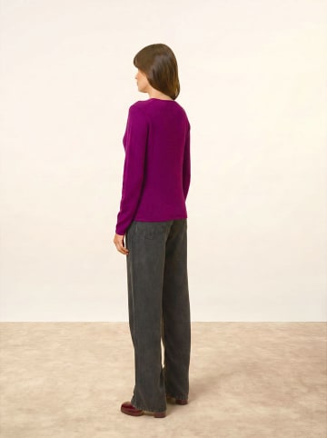 Just Cashmere Kaschmir-Cardigan "Norma" in Pflaume