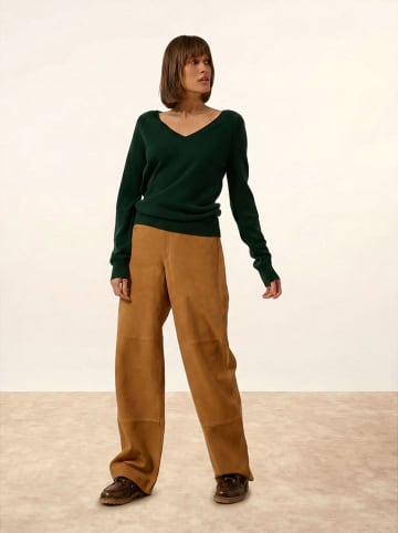 Just Cashmere Kaschmir-Pullover "Phoebe" in Dunkelgrün