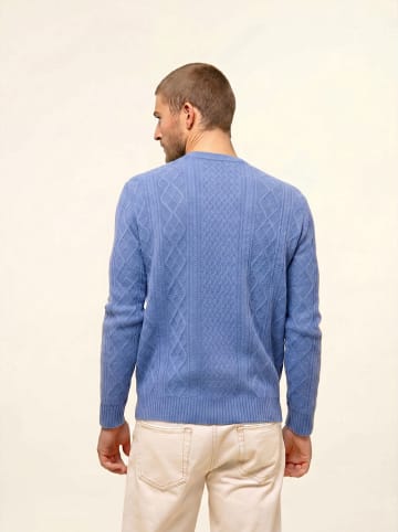 Kasjmieren trui "Thurid" blauw