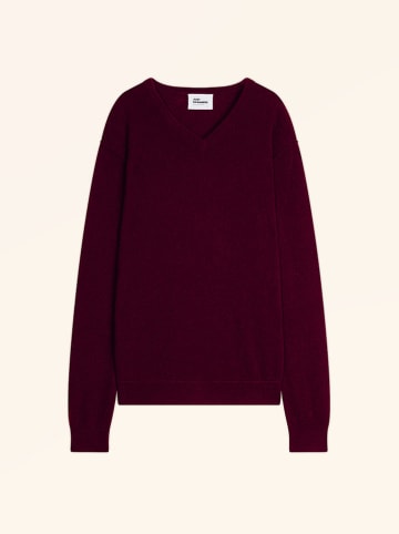 Just Cashmere Kaszmirowy sweter "Tom" w kolorze bordowym