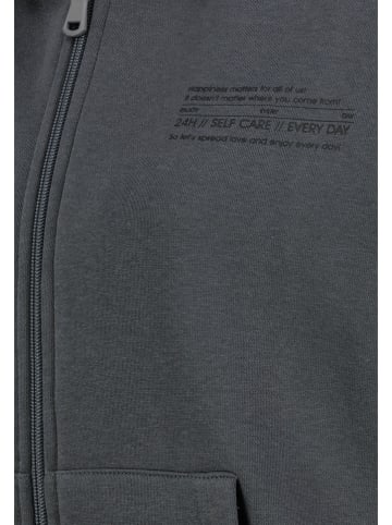 Sweatjacke in Anthrazit