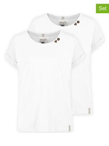 Sublevel 2-delige set: shirts wit