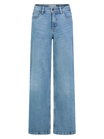Dżinsy - Wide leg - w kolorze błękitnym