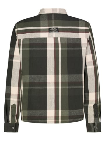Hemd in Anthrazit/ Khaki