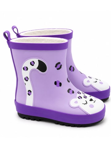 Rubberlaarzen "Leopard" paars