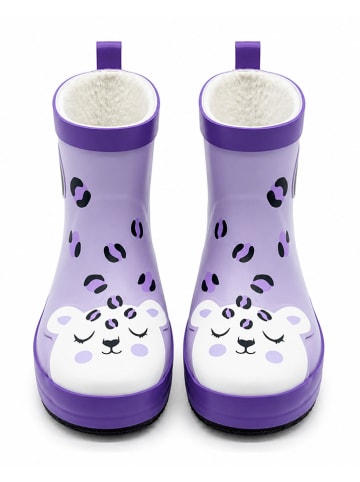 Denokids Rubberlaarzen "Leopard" paars