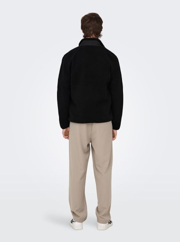 ONLY & SONS Fleece vest "Dallas" zwart