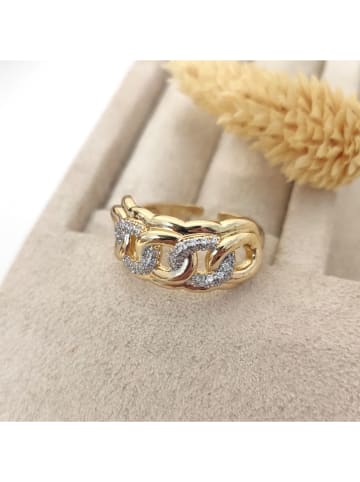 Nakkash Vergold. Ring mit Edelsteinen