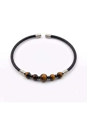 Nakkash Leder-Armband in Schwarz