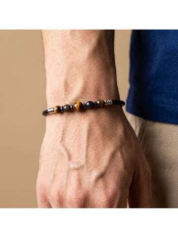 Nakkash Leder-Armband in Schwarz