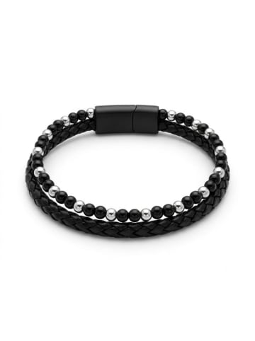 Nakkash Leren armband zwart