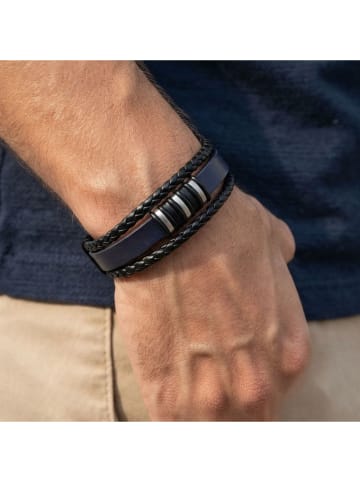 Nakkash Leren armband zwart
