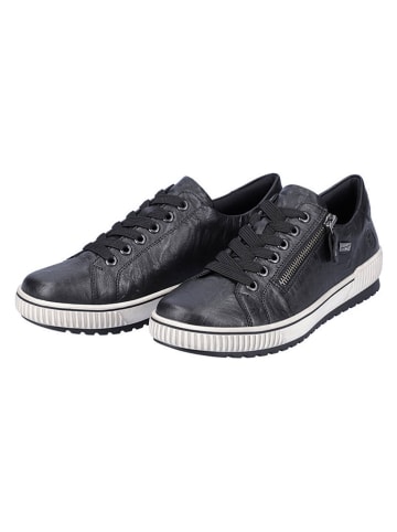 remonte Leder-Sneakers in Schwarz