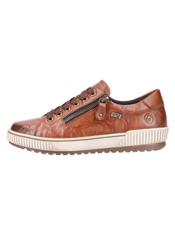 remonte Leder-Sneakers in Hellbraun