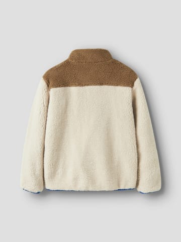 name it Fleecejacke "Macey" in Creme/ Hellbraun