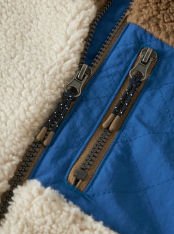 name it Fleece vest "Macey" crème/lichtbruin