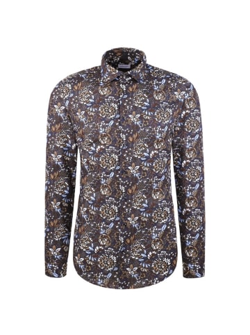 Seidensticker Koszula - Slim fit - w kolorze błękitno-biało-brązowym