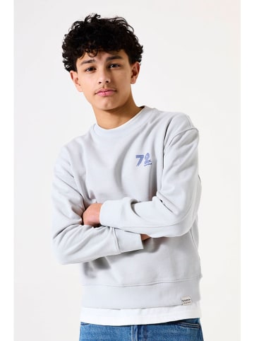 Garcia Sweatshirt in Hellgrau/ Blau