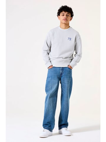 Garcia Sweatshirt lichtgrijs/blauw