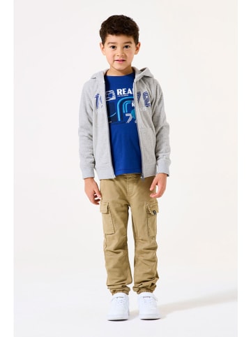 Garcia Sweatjacke in Hellgrau/ Blau