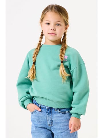 Garcia Sweatshirt in Türkis/ Rosa