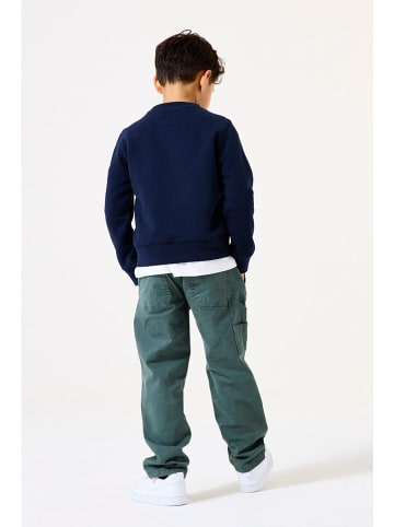 Garcia Sweatshirt in Dunkelblau/ Rot